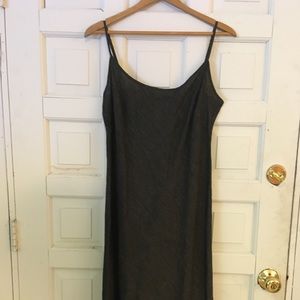 Bias cut linen slip dress from Nuthatch